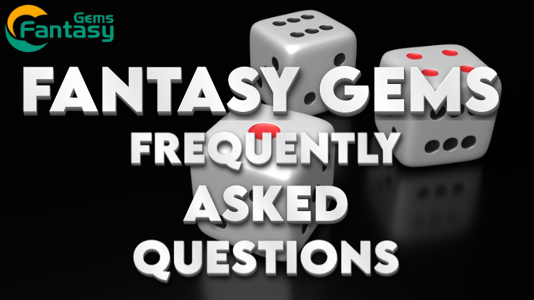 Fantasy Gems FAQ page showcasing clear information on registration, bonuses, support, and account management.